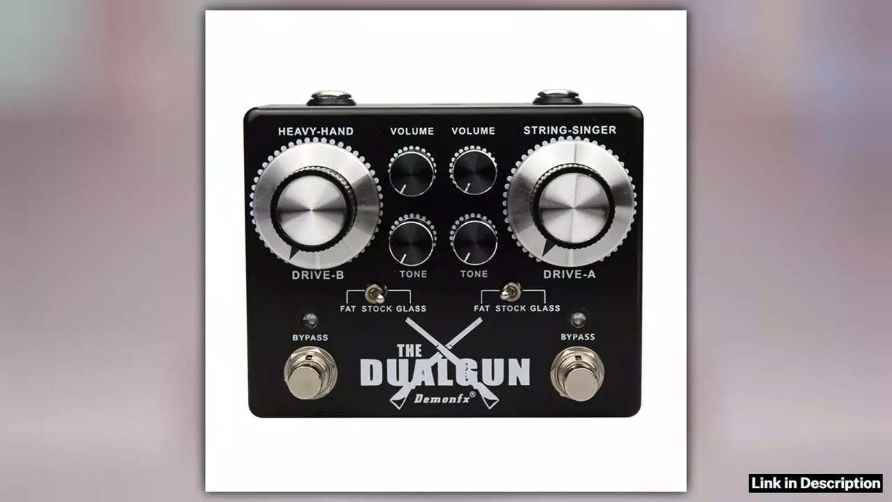 NEW Demonfx High quality The DUALGUN Guitar Effect Pedal Overdriver Distortion Boost With True Bypa