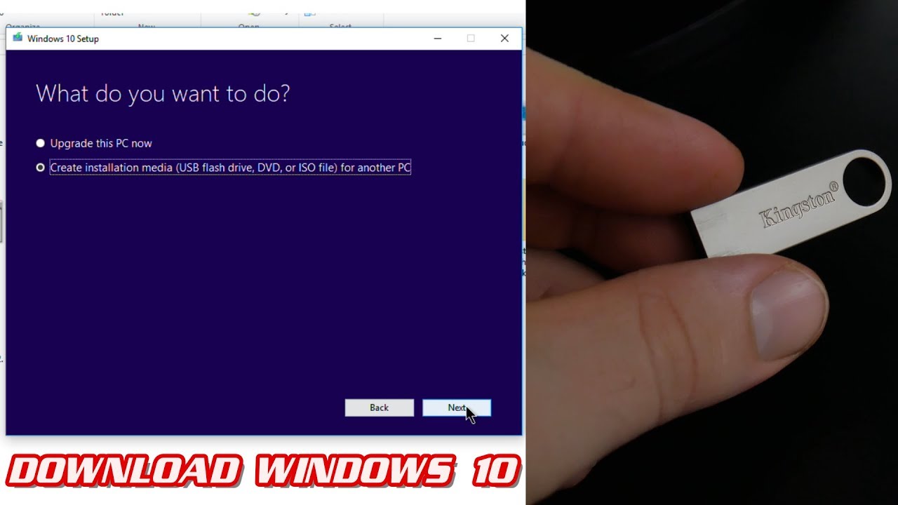 CREATE WINDOWS 10 INSTALLATION MEDIA ON USB FLASH DRIVE | WINDOWS 10 ...