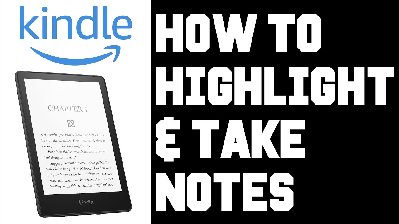 Kindle Paperwhite How To Highlight & Take Notes - How To Use Highlighter Function Kindle Paperwhite