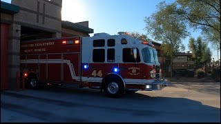 Phoenix fire dept, Squad 44 (cancelled) and Engine 44 responding