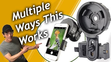 Gosky Spotting Scope Cellphone Video Camera Adapter Holder, How to Use, How It Works, Product Links