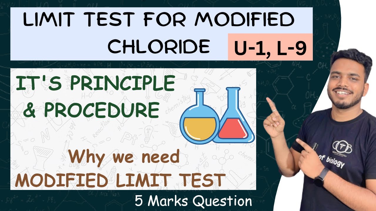 modified limit test for chloride || modified limit test || modified chloride test 
