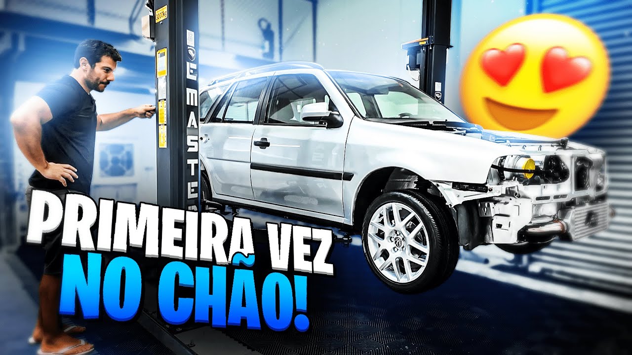 GRANDE AVANÇO NA PARATI!! CARRO NO CHÃO COM AS RODAS NOVAS! A-N-I-M-A-L!!