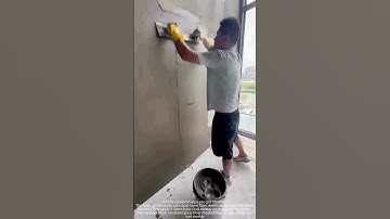 Double-sided hanging fiber mesh cement plastering site construction