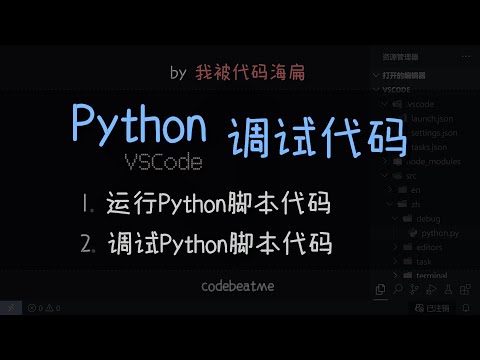 如何在 VSCode 中调试 Python 脚本代码 - 编程教程