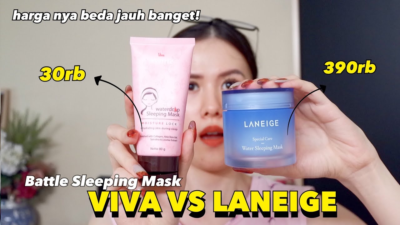 VIVA SLEEPING MASK VS LANEIGE SLEEPING MASK!! Bagusan mana sih