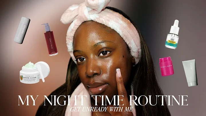 get UNREADY with me 🧖🏾‍♀️ Nighttime Skincare Routine to Achieve Glass Skin | Oily, Acne-Prone Skin