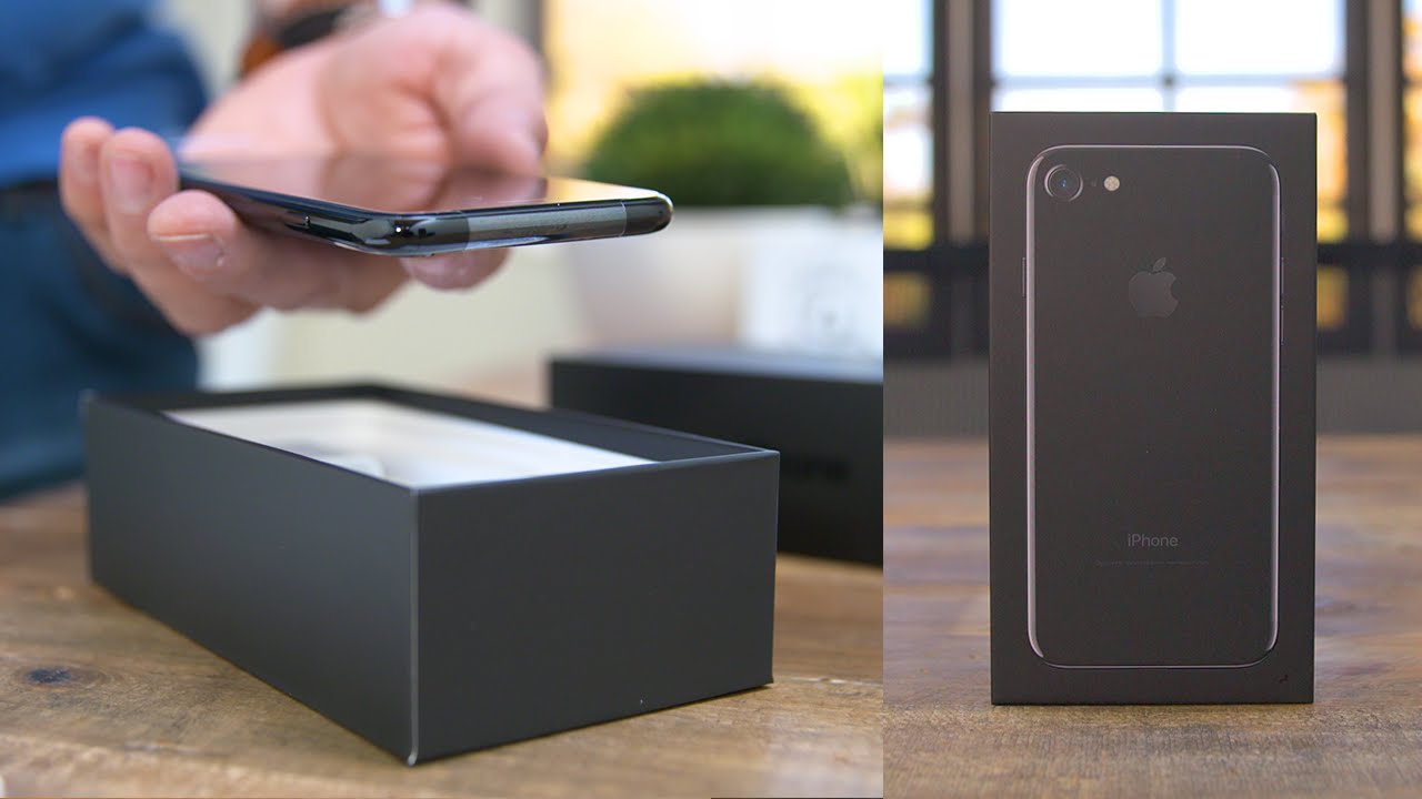 Iphone 7 Unboxing Jet Black Youtube