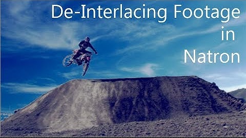 De-Interlacing Footage in Natron Compositing Software