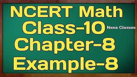 Example 8 Chapter 8 (Trigonometry) Class 10th Math