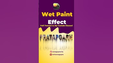 Wet Paint Effect | Amazing Effect In Coreldraw #short #ytshorts #shorts #shortsfeed #shortvideo