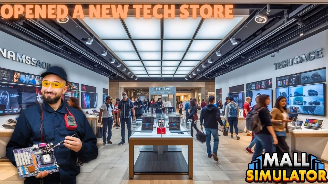 OPENED A NEW TECH STORE IN MY MALL l MALL SIMULATOR l EP- 5