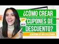 ¿Cómo crear CUPONES DE DESCUENTO en tu tienda virtal de WIX? Academia de Wix en español | Parte 10