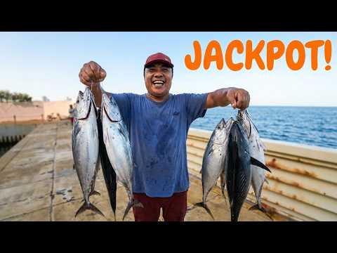 Dika magugutom pag humingi ka sa biyaya NG dagat #jackpot #fishing
