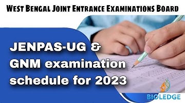 JENPAS(UG)-2023 ANM & GNM-2023 Online Application,Examination & Results Date