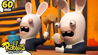 ¿Quién es el Rabbid culpable?| Rabbids La Invasión|Nueva compilación 1H|Dibujos animados para niños