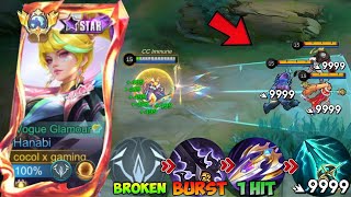 TOP GLOBAL HANABI BEST BURST DAMAGE HÀCK BUILD 1 HIT 2026!!💀 (op build) - Mobile Legends