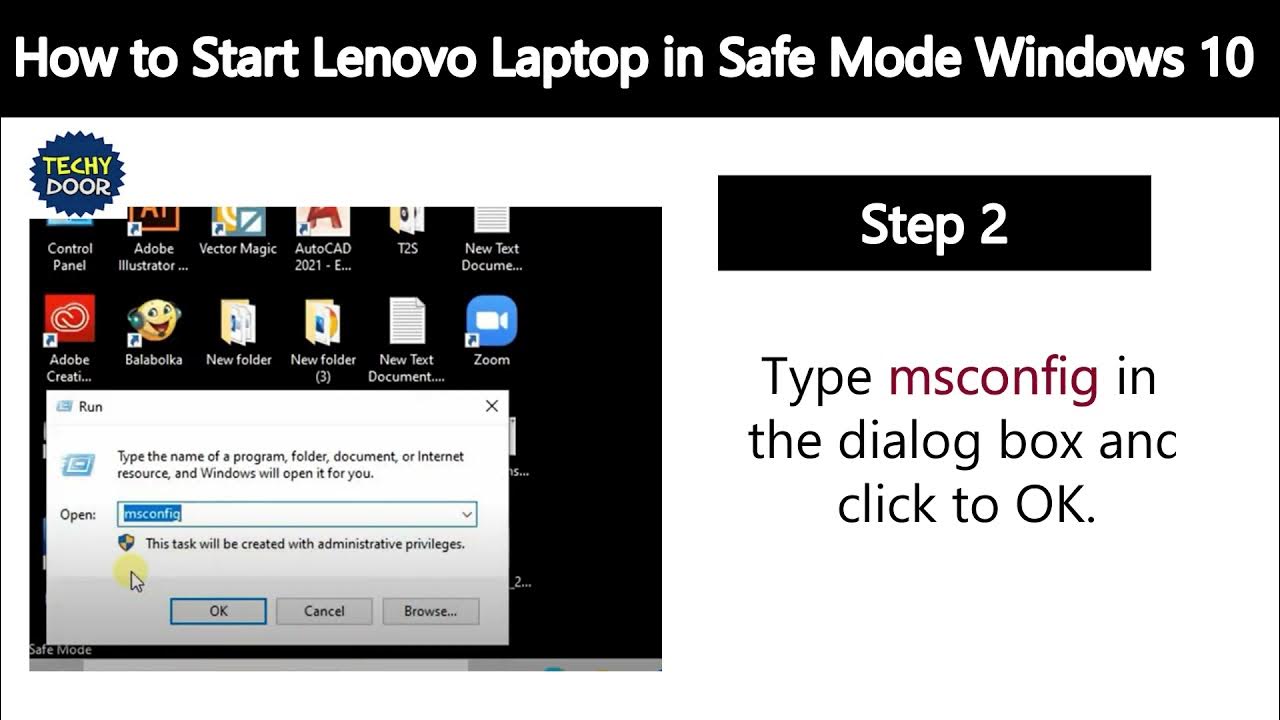 How To Start Lenovo Laptop In Safe Mode Windows 10 YouTube