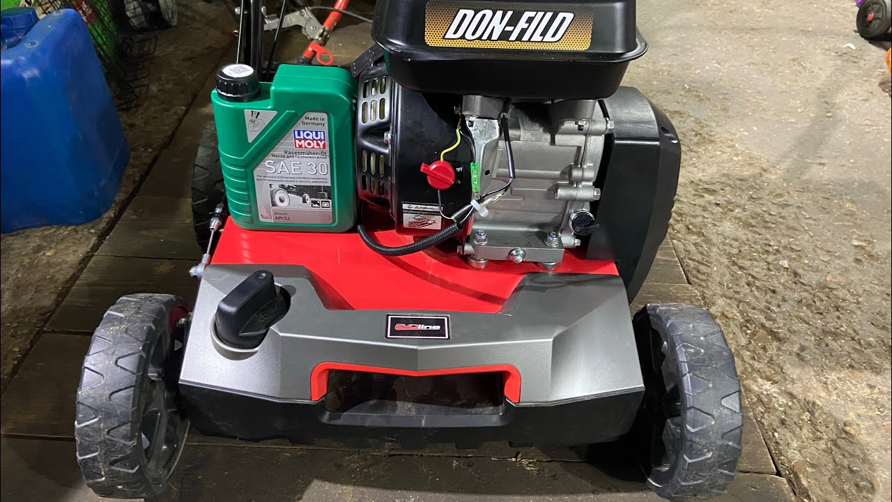 Скарификатор EVO line SCG 40 CP.  На сколько хватает двигателя при работе без масла?