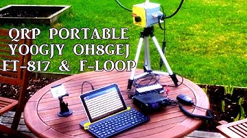 QRP Portable QSO YO9GJY OH8GEJ 17m | FT-817 F-Loop