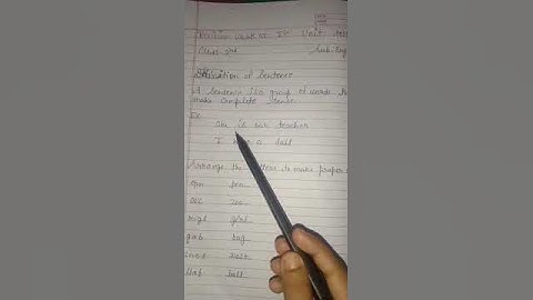 Revision Work of 1st Unit Test session 2021-22 2nd English Grammar