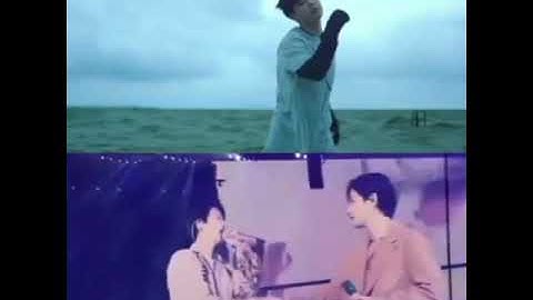 jin and Taehyung imitating jimin