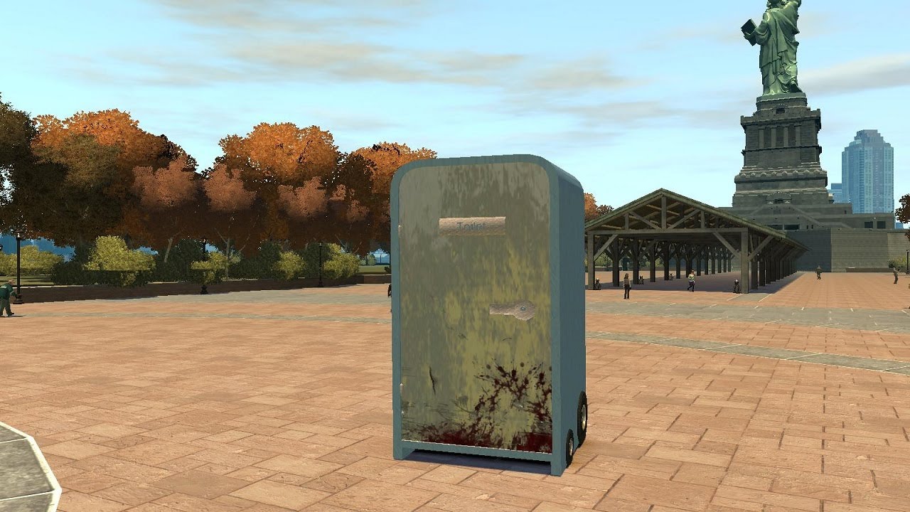 Grand Theft Auto IV Portable WC Toilet Car (MOD) HD YouTube