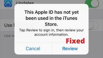 This Apple ID has not yet been used with the iTunes Store | iPhone | MacBook | Mac | iOS 15 | 2022
