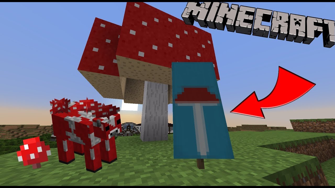 How to make a Mushroom Banner in Minecraft! - YouTube How to make a Mushroom Banner in Minecraft! - YouTube