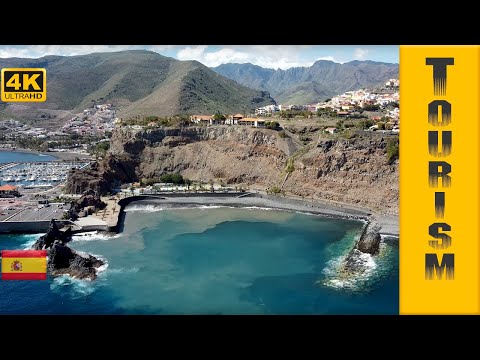 La Cueva beach and the 1968 Mexican Olympic Torch in San Sebastian de La Gomera