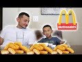 INSANE CHICKEN NUGGET CHALLENGE WITH A 7 YR OLD!!!