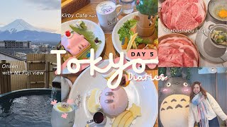 Japan Diaries 2024 🇯🇵 Day 5 - Fuji to Tokyo (Tokyo Sky Tree, Kirby Cafe, Shabushabu Yamawarau)