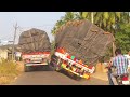 Dangerous Over Speed Truck Crossings On High Way | Truck Videos | Lorry Videos | Trucks Driving