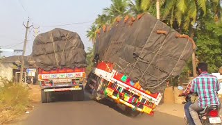 Dangerous Over Speed Truck Crossings On High Way | Truck Videos | Lorry Videos | Trucks Driving screenshot 3