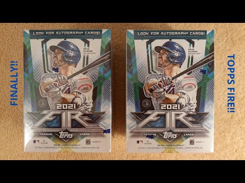 OPENING 2 BLASTER BOXES of 2021 TOPPS FIRE BASEBALL CARDS