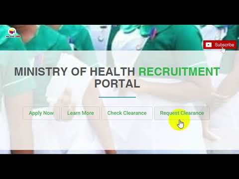 Step By Step How To Fill Ministry Of Health Recruitment Portal Online (SEASON 2 ) By Director Micky