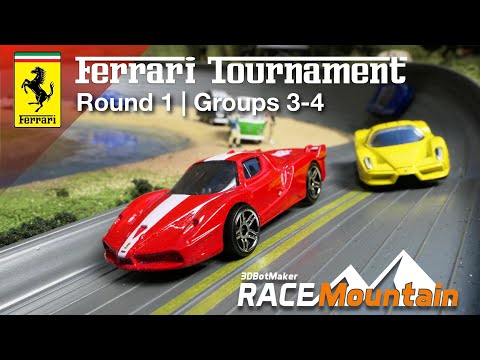 ferrari-diecast-racing-tournament-|-round-1-group-3-4-|-1/64-car-race