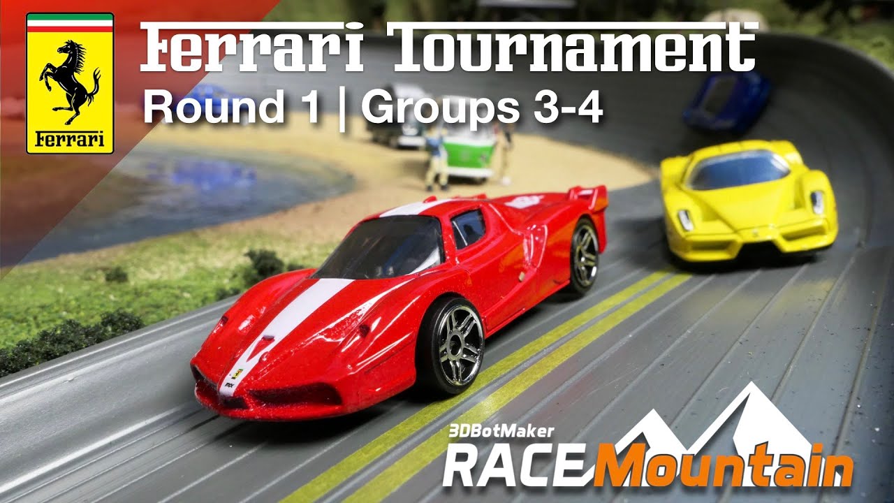 Ferrari Diecast Racing Tournament | Round 1 Group 3-4 | 1/64 Car Race