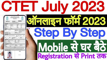 CTET July 2023 Application Form | How to Fill CTET Form 2023 in Mobile | CTET July 2023 Form Fill Up