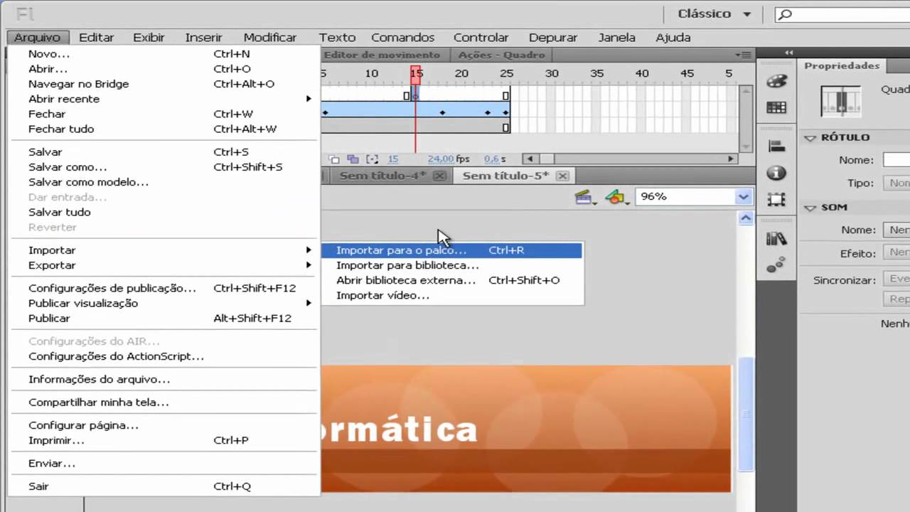 Curso de Flash CS5 - Aula 12 - YouTube