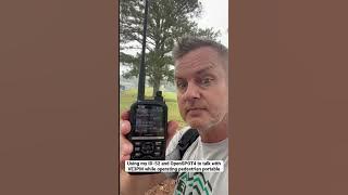 Using my Icom ID-52 and OpenSPOT4 to talk with VE3PM while portable 🇺🇸🇨🇦 #hamradio #dstar