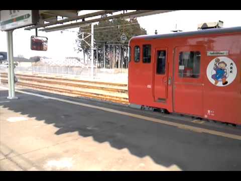 宝積寺駅 烏山線発車シーン