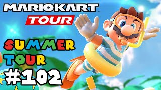 Mario Kart Tour: Swimsuit Mario is back in the Summer Tour!! Gameplay Walkthrough Part 102