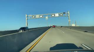 driving on new Harry Nice bridge over again - no old bridge anymore - March 26, 2025