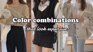 Color Combinations Ideas Aesthetic Korean Clothes