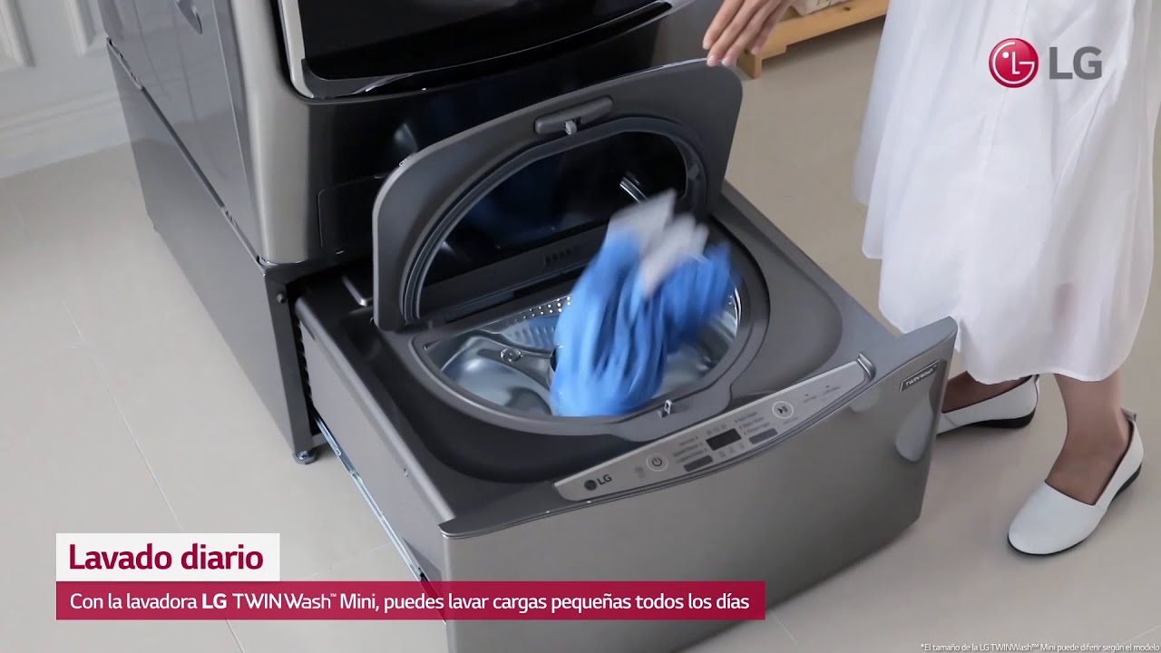 Lavadora LG TWINWash™ 27 para lavar diario. -