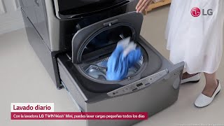 Lavadora LG TWINWash™ 27 pulgadas: para lavar a diario. - YouTube