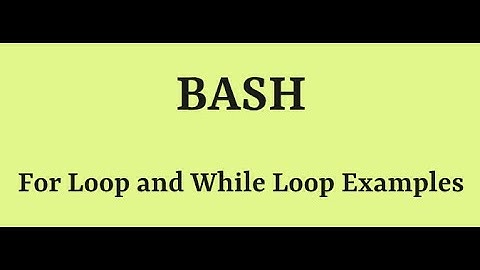 BASH SHELL SCRIPT WELL EXPLAINED in 1h: "If, Elif, Else, For and While Loop"