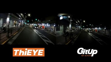 Thieye T5e VS GitUp Git2 1080/60fps Night test 2