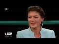 Sahra Wagenknecht spricht mit Markus Lanz über DIE LINKE